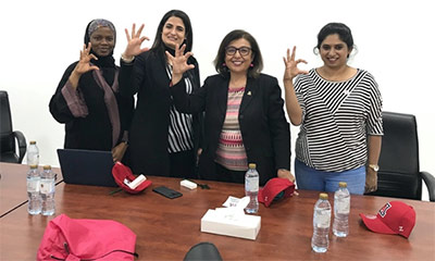 MEZCOPH Dual Degree Students at Gulf Medical University, UAE, 2019