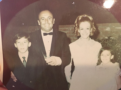 Photo of Jay, Mel, Enid and Amy Zuckerman, circa 1960s.
